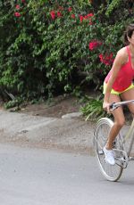 BROOKE BURKE Riding a Bike Out in Malibu 05/26/2015