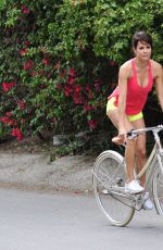 BROOKE BURKE Riding a Bike Out in Malibu 05/26/2015