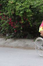 BROOKE BURKE Riding a Bike Out in Malibu 05/26/2015