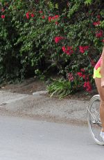 BROOKE BURKE Riding a Bike Out in Malibu 05/26/2015