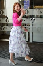 BRYCE DALLAS HOWARD Arrives at BBC Radio 2 Studio in London 05/28/2015