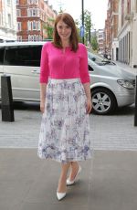 BRYCE DALLAS HOWARD Arrives at BBC Radio 2 Studio in London 05/28/2015