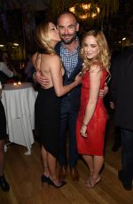 CAITY LOTZ and KATIE CASSIDY at 2015 CW Upfront Party in New York