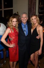 CAITY LOTZ and KATIE CASSIDY at 2015 CW Upfront Party in New York
