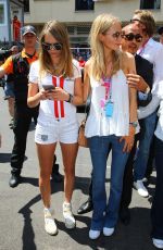 CARA and POPPY DELEVINGNE at 2015 Monaco Grand Prix in Monte Carlo