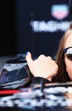 CARA DELEVINGNE at McLaren Honda Garage in Pitlane at Monaco Formula One Grand Prix