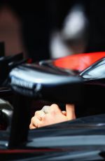 CARA DELEVINGNE at McLaren Honda Garage in Pitlane at Monaco Formula One Grand Prix