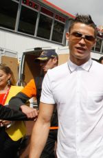 CARA DELEVINGNE at McLaren Honda Garage in Pitlane at Monaco Formula One Grand Prix