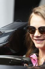 CARA DELEVINGNE at McLaren Honda Garage in Pitlane at Monaco Formula One Grand Prix