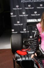 CARA DELEVINGNE at McLaren Honda Garage in Pitlane at Monaco Formula One Grand Prix