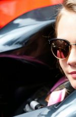 CARA DELEVINGNE at McLaren Honda Garage in Pitlane at Monaco Formula One Grand Prix