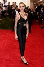 CARA DELEVINGNE at MET Gala 2015 in New York