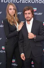 CARA DELEVINGNE at TAG Heuer Formula 1 Party in Monaco