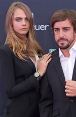 CARA DELEVINGNE at TAG Heuer Formula 1 Party in Monaco