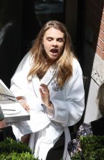CARA DELEVINGNE on the Set of a Photoshoot in Toronto 05/16/2015