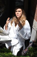 CARA DELEVINGNE on the Set of a Photoshoot in Toronto 05/16/2015