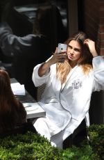 CARA DELEVINGNE on the Set of a Photoshoot in Toronto 05/16/2015