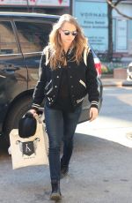 CARA DELEVINGNE Out and About in New York 05/03/2015