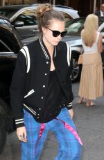 CARA DELEVINGNE Out and About in New York 05/04/2015
