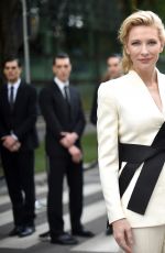 CATE BLANCHETT at Giorgio Armani 40th Anniversary Boutique Cocktail Reception in Milan