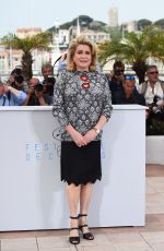 CATHERINE DENEUVE at La Tete Haute Photocall at 2015 Cannes Film Festival