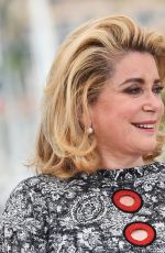 CATHERINE DENEUVE at La Tete Haute Photocall at 2015 Cannes Film Festival