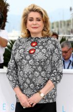CATHERINE DENEUVE at La Tete Haute Photocall at 2015 Cannes Film Festival