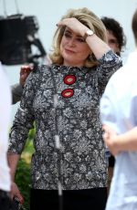 CATHERINE DENEUVE at La Tete Haute Photocall at 2015 Cannes Film Festival