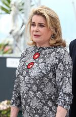 CATHERINE DENEUVE at La Tete Haute Photocall at 2015 Cannes Film Festival