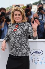 CATHERINE DENEUVE at La Tete Haute Photocall at 2015 Cannes Film Festival