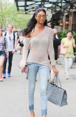 CHANEL IMAN in Jeans Out in New York 05/05/2015