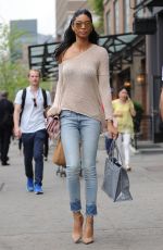 CHANEL IMAN in Jeans Out in New York 05/05/2015