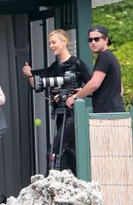 CHARLIZE THERON at Eden Roc Hotel in Cannes 05/13/2015