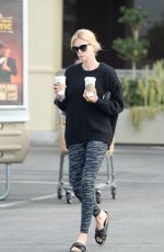 CHARLIZE THERON Out for Coffee in Hollywood 05/21/2015