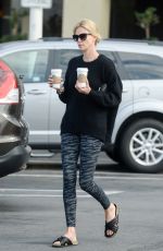 CHARLIZE THERON Out for Coffee in Hollywood 05/21/2015