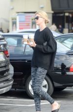 CHARLIZE THERON Out for Coffee in Hollywood 05/21/2015