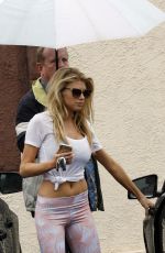 CHARLOTTE MCKINNEY at DWTS Rehearsals in Los Angeles 05/14/2015