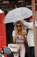 CHARLOTTE MCKINNEY at DWTS Rehearsals in Los Angeles 05/14/2015
