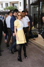 CHERYL COLE Arrives at Grand Hyatt Cannes Hotel Martinez
