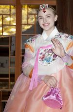 CHLOE MORETA in a Traditional Dress in South Korea