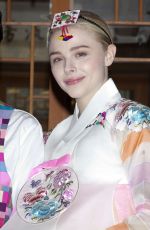 CHLOE MORETA in a Traditional Dress in South Korea