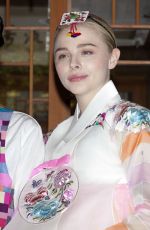 CHLOE MORETA in a Traditional Dress in South Korea