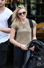 CHLOE MORETZ Leaves Bowery Hotel in New York 05/05/2015