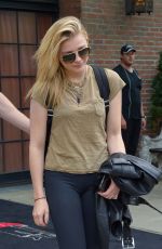 CHLOE MORETZ Leaves Bowery Hotel in New York 05/05/2015