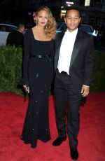 CHRISSY TEIGEN at MET Gala 2015 in New York