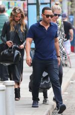 CHRISSY TEIGEN Leaves a Restaurant in New York 05/05/2015