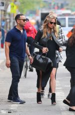 CHRISSY TEIGEN Leaves a Restaurant in New York 05/05/2015