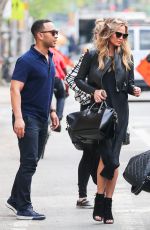 CHRISSY TEIGEN Leaves a Restaurant in New York 05/05/2015