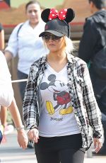 CHRISTINA AGUILERA at Disneyland in Anaheim 05/16/2015