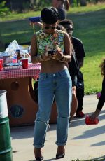 CHRISTINA MILIAN at a Memorial Day Cookout in Studio City